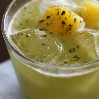 Pineapple Matcha Sparkling Cocktail