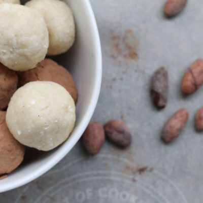 Chocolate & Vanilla Coconut Macaroons